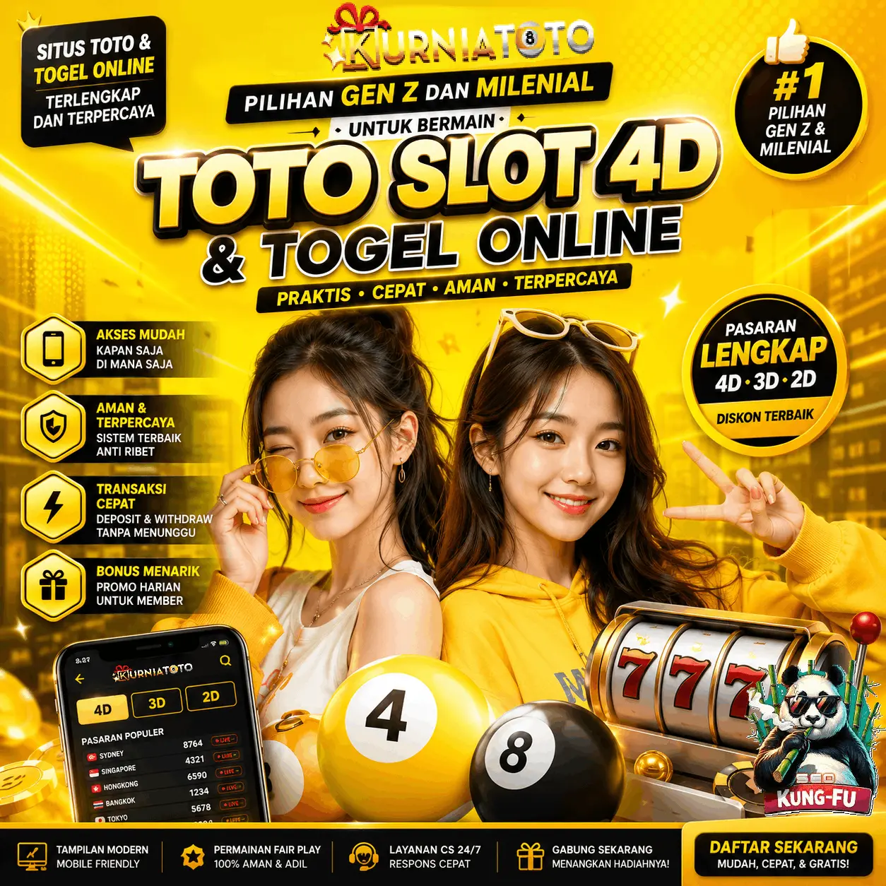 KURNIATOTO ⭐ Pilihan Gen Z dan Milenial untuk Bermain Toto Slot 4D & Togel Online
